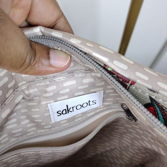 Sakroots Boho Canvas Convertible Bag Backpack Crossbody Owl Bird Floral 11x13x3 - Picture 9 of 10